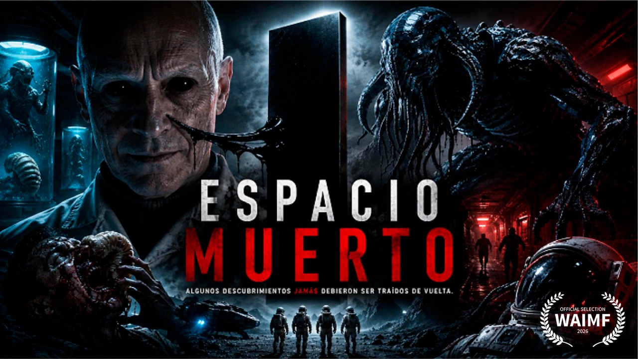 Portada oficial de Espacio Muerto, cortometraje de Jon Reyes IA